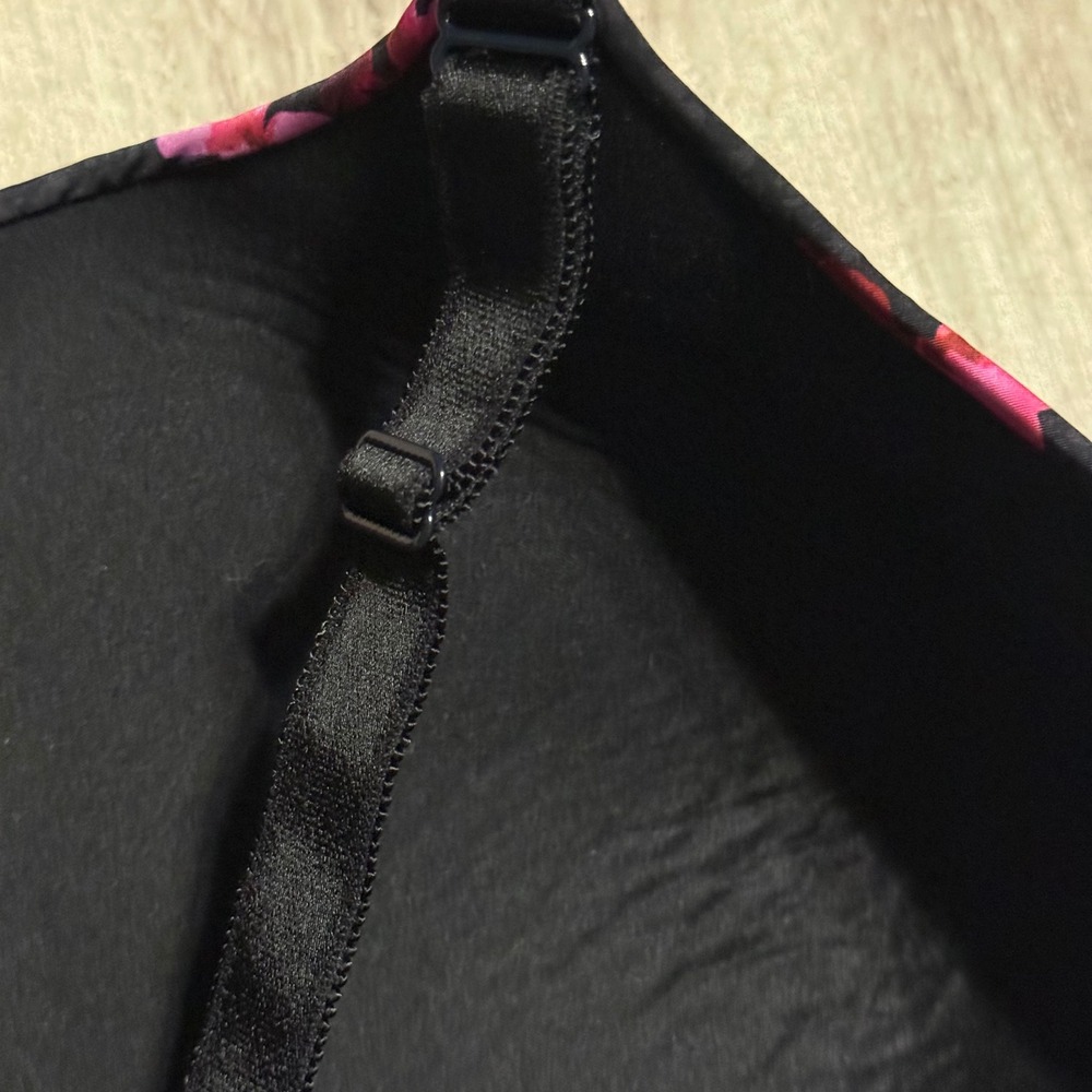 Torrid Curve Floral Print Underwire Bra Plus Size Black Pink - Picture 5 of 5